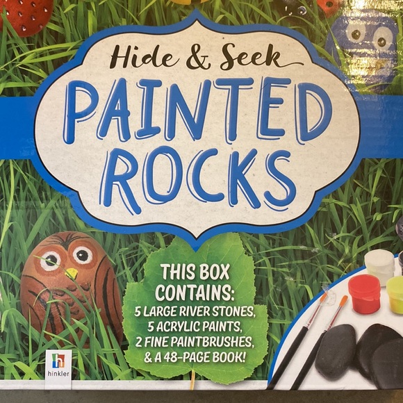 (147) NEW Hide & Seek Painted Rocks Set by Hinkler. - Picture 2 of 5